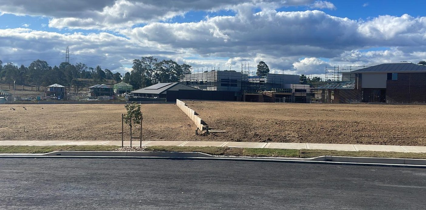 28th Avenue Austral — graded and prepared lots with services infrastructure during the subdivision construction programme