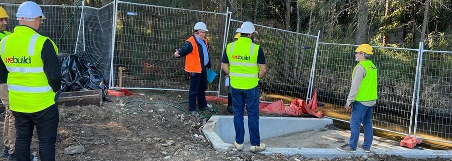 We Build Australia team coordinating works at Bar Beach LAHC site
